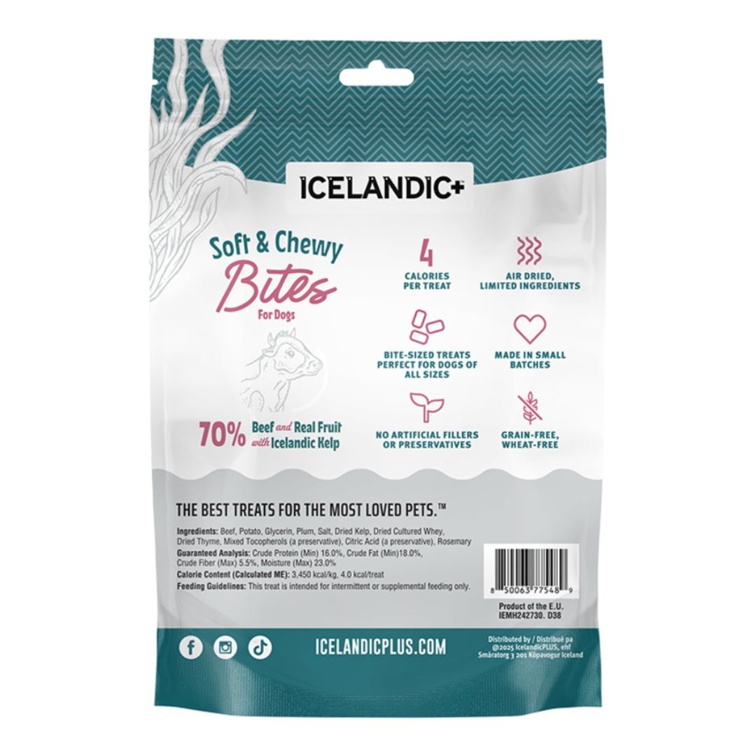 Icelandic Dog Beef & Plum Soft & Chewy Bites 2.82oz. - Pets Perfect