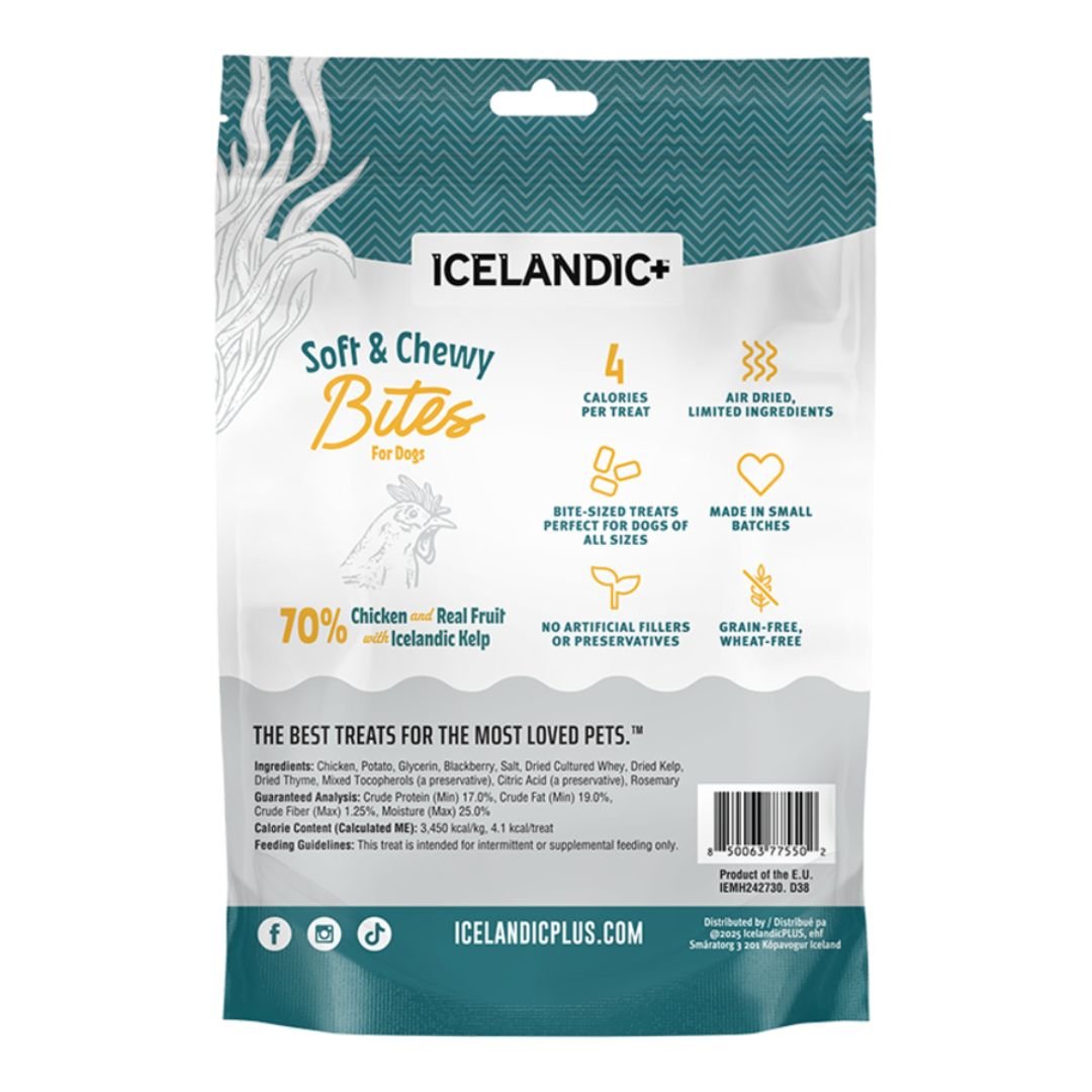 Icelandic Dog Chicken & Blackberry Soft & Chewy Bites 2.82oz. - Pets Perfect