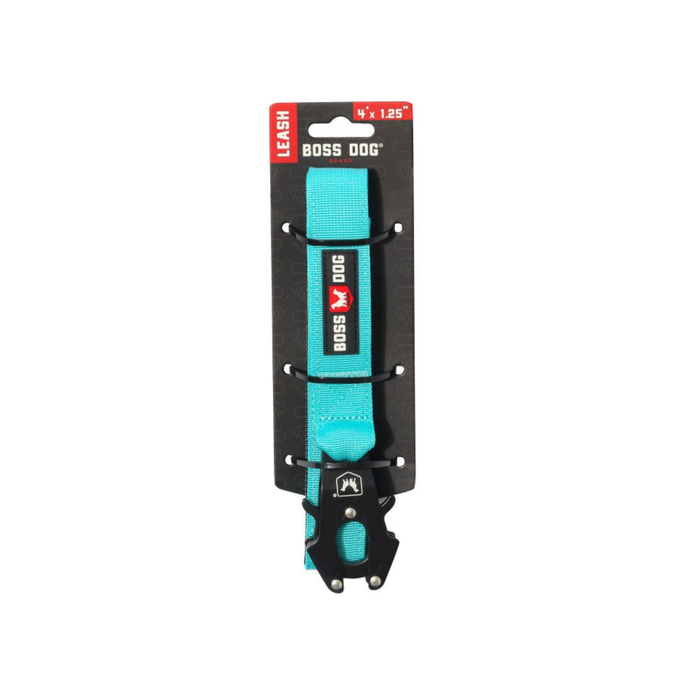 Boss Dog Tactical Dog Leash Teal, 1ea/4 ft