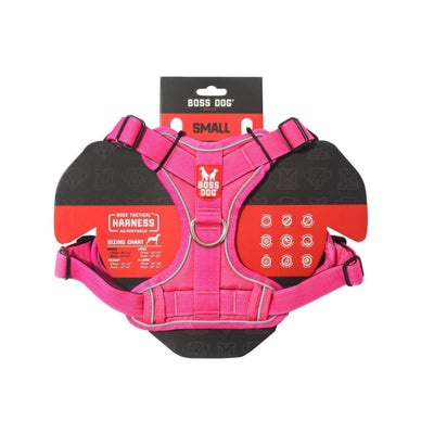 Boss Dog Tactical Dog Harness Hot, Pink, Small