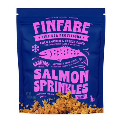 Finfare Cat 1.3oz. Freeze-dried Smoked Salmon Sprinkles Topper
