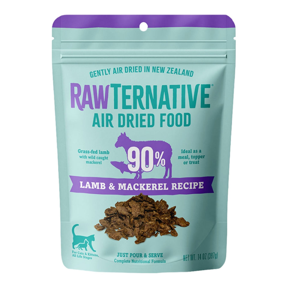Grandma Mae's Country Naturals Cat Rawternative Air Dried Lamb & Mackerel Recipe 14oz.