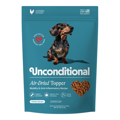 Unconditional Dog Air - Dried Topper Mobility & Anti - Inflammatory Chicken Recipe 6oz.