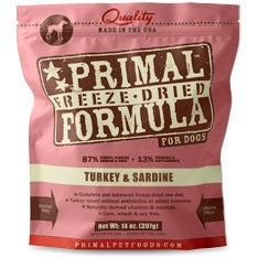 Primal Pet Foods Freeze-Dried Dog Food, 5.5 oz- Turkey Sardine