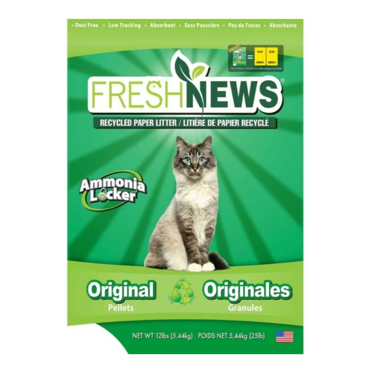 Fresh News Paper Cat Litter 12 Lb - Pets Perfect