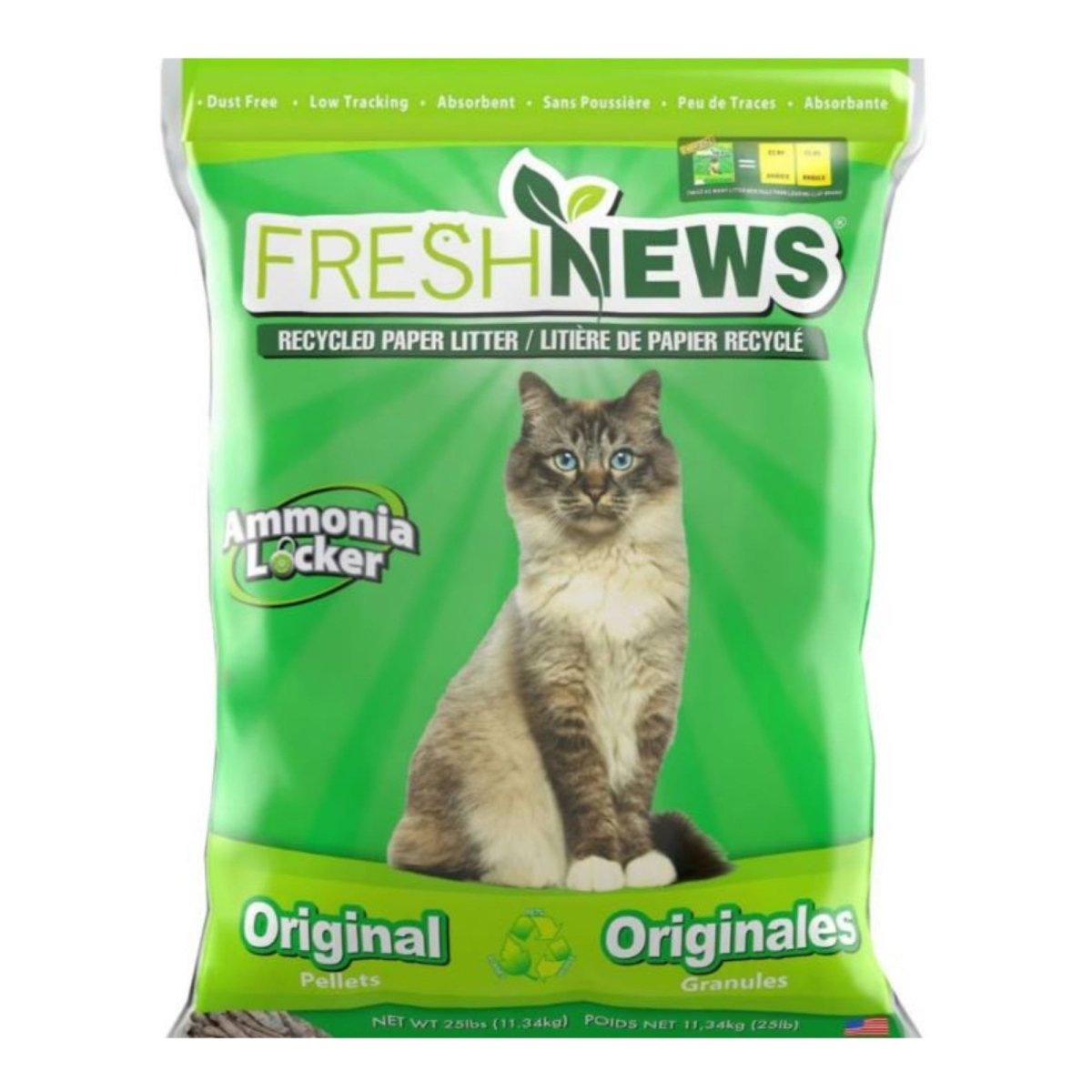 Fresh News Paper Cat Litter 25 Lb - Pets Perfect
