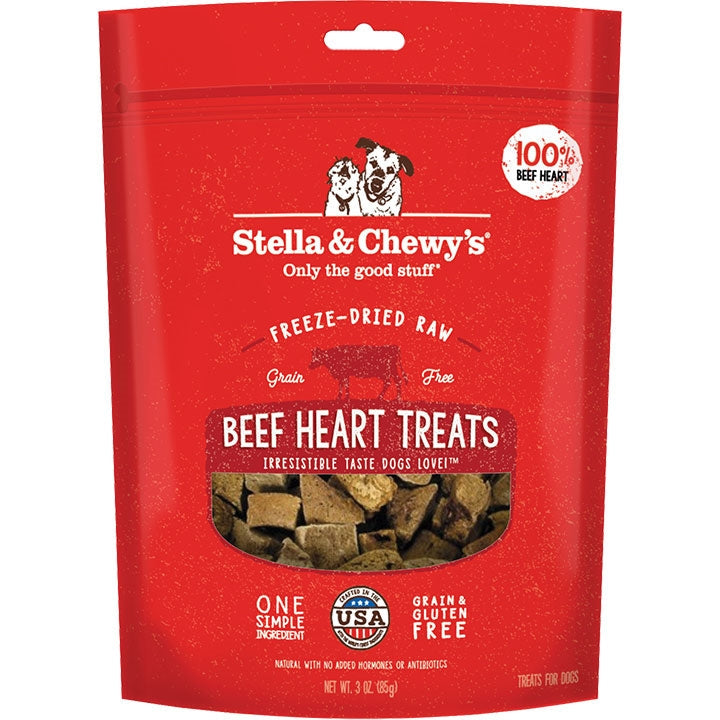 Stella & Chewy's Dog Freeze-Dried Dog Treat Beef Heart 3 oz