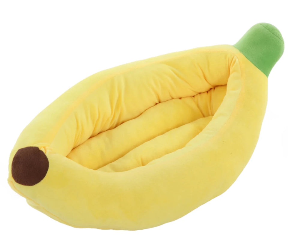 Small Banana Shaped Dog Bed - Pets Perfect