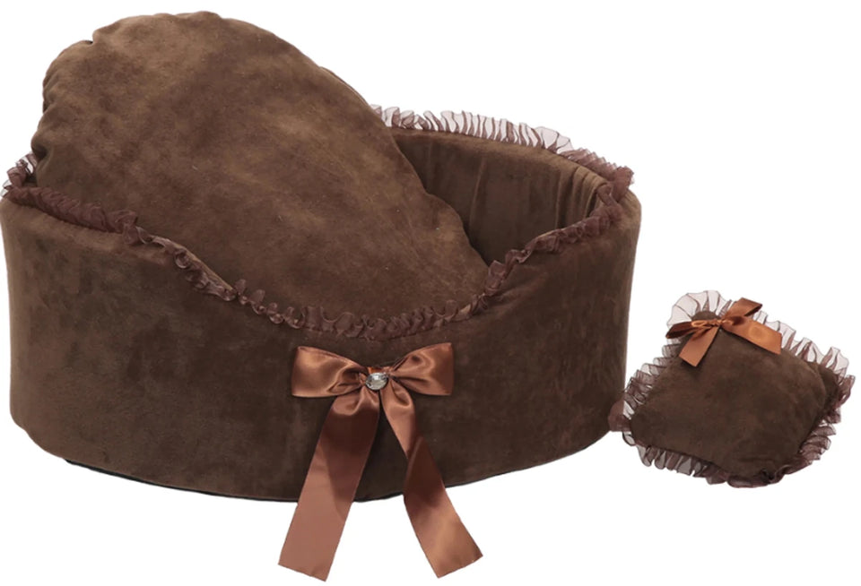 Luxurious Sofa Style Round Dog Bed - Pets Perfect