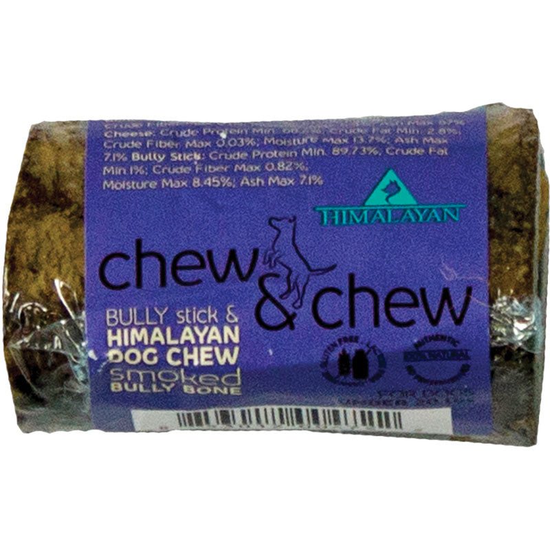 Himalayan Bully Bone, Long Lasting Stuffed Beef Bone Dog Chew, 3 oz