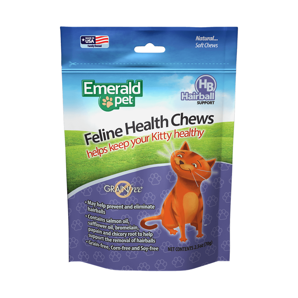 Emerald Pet Hairball Formula Cat Treats Chicken 2.5oz. Default Title
