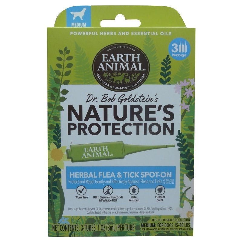 Earth Animal Dog Nupro Spot - On Flea And Tick Medium - Pets Perfect