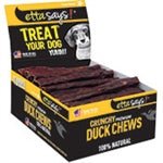 Etta Says! Duck rawhide chew sticks 7" – Natural dog treat | Case of 20 - Pets Perfect