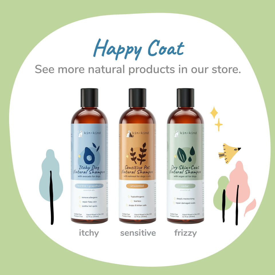 Kin+Kind Pet Shampoo Itchy Pet Rosemary+Peppermint 12 oz