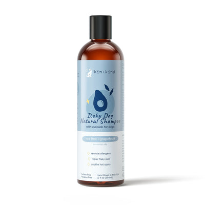 Kin+Kind Pet Shampoo Itchy Dog Tea Tree+Grapefruit 12 oz