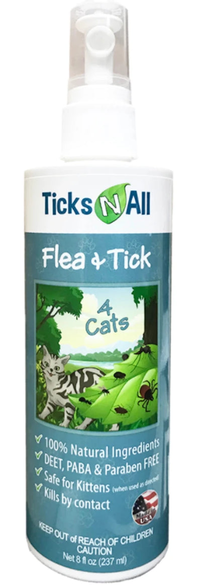 All Natural Flea & Tick 4 Cats 8 oz - Pets Perfect