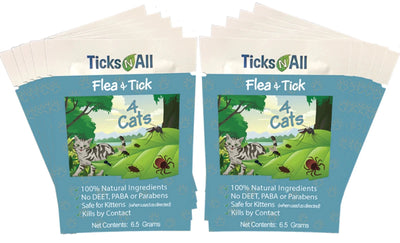 All Natural Flea and Tick Wipes 4 Cats (10 ct.) - Pets Perfect