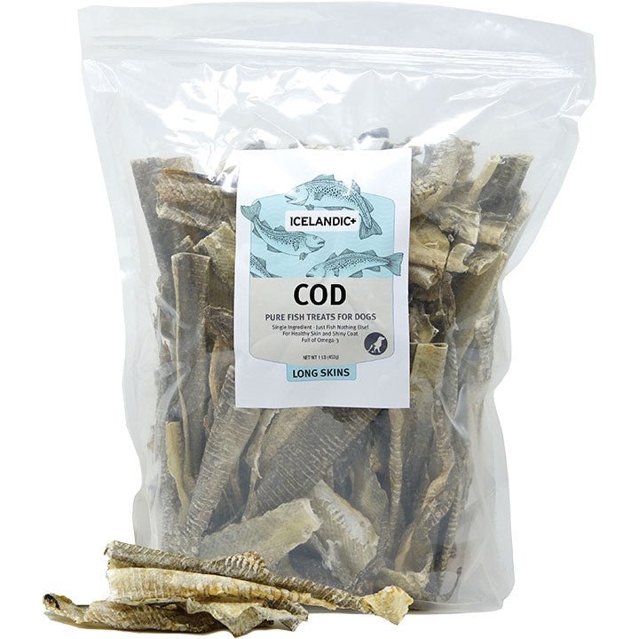 Icelandic+ Cod Skin Strips Dog Treats 16 oz