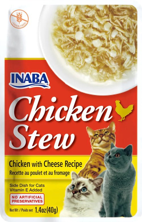 Inaba Cat Stew Chicken Cheese 1.04oz (6 Count) - Pets Perfect