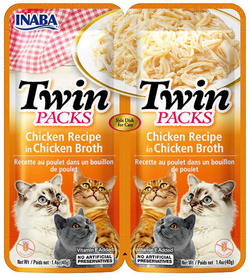 Inaba Cat Twin Pack Chicken in Chicken Broth, 2.08 oz (6 ct)