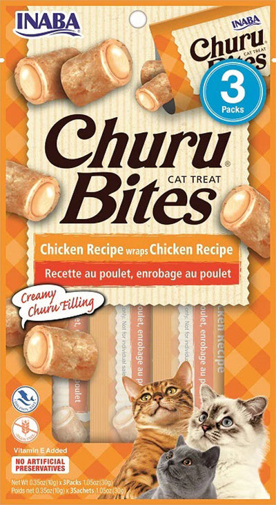 Inaba Cat Churu Bite Chicken Wrap Chicken 6 ct/1.05 oz