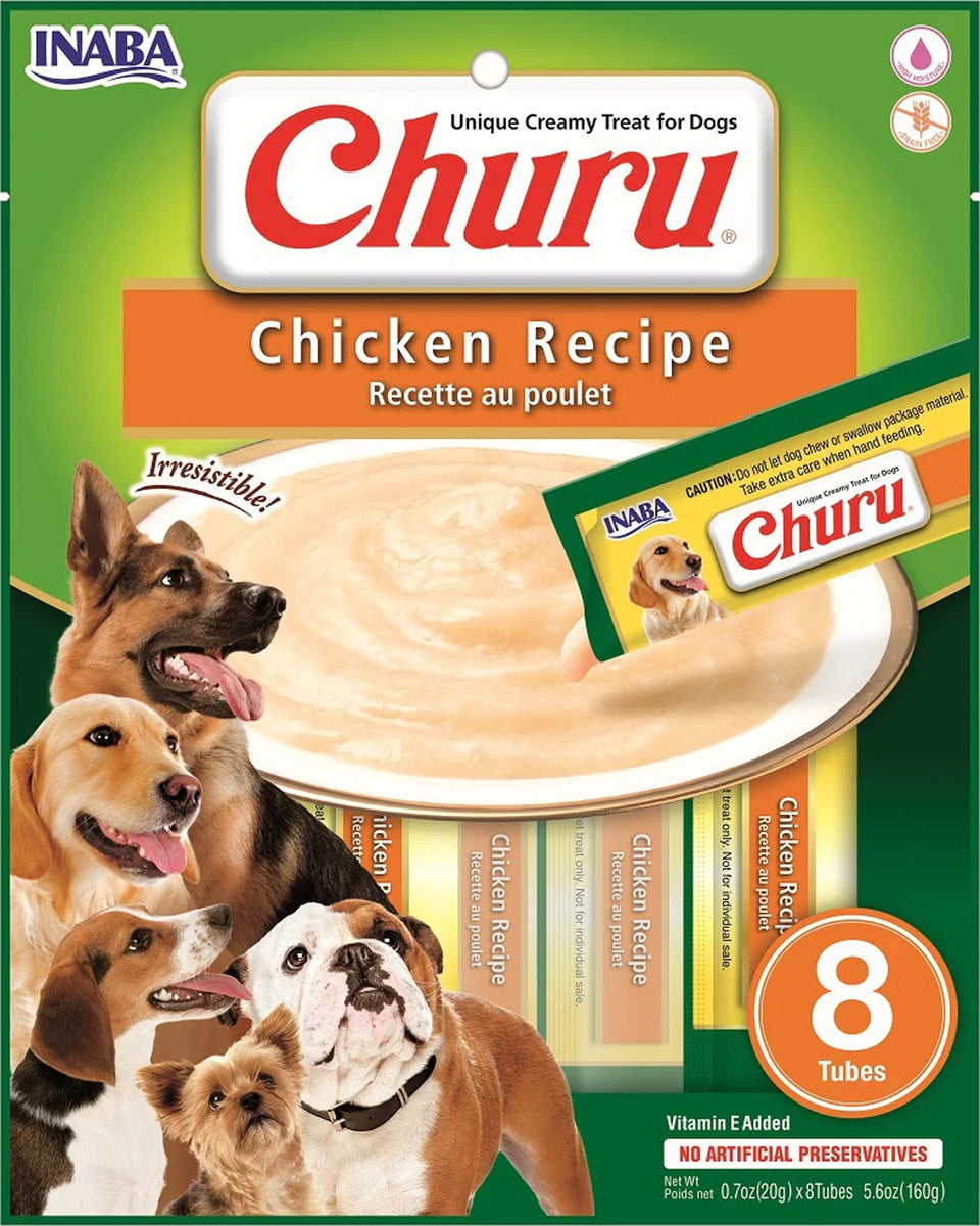 Inaba Dog Churu Chicken, 5.6 oz (6 ct)