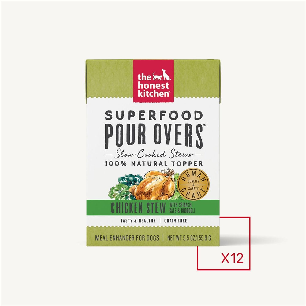 The Honest Kitchen Dog Pour Super Wet Dog Food Chicken 5.5 oz. 12 ct