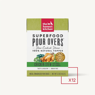 The Honest Kitchen Dog Pour Super Wet Dog Food Chicken 5.5 oz. 12 ct