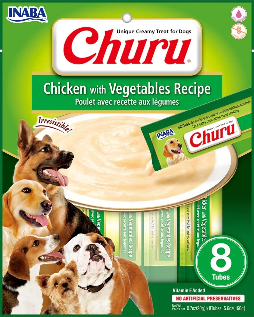 Inaba Dog Churu Chicken Veg 5.6oz. (6 Count) - Pets Perfect