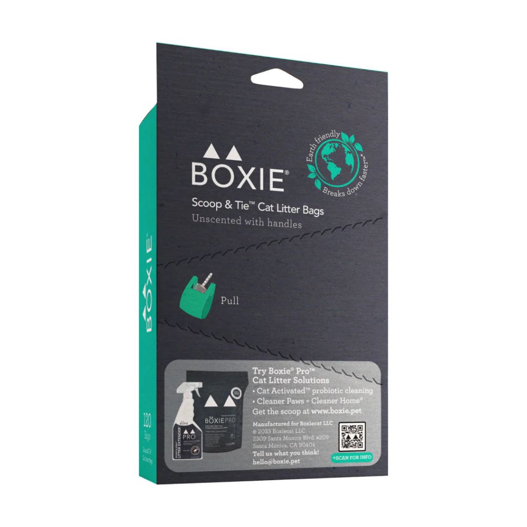 Boxiecat Cat Scoop & Tie Litter Bag - 120 ct, view 2