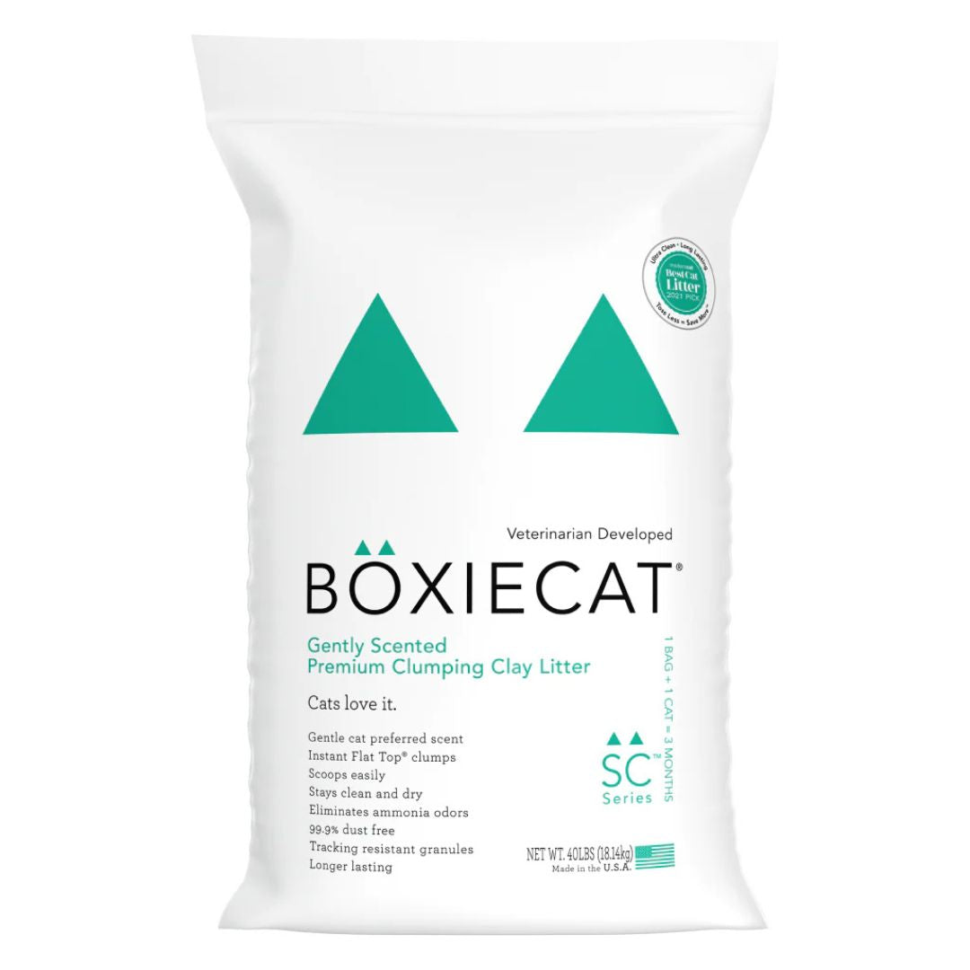 Boxiecat Cat Clay Gently Scented Litter, 40 lb