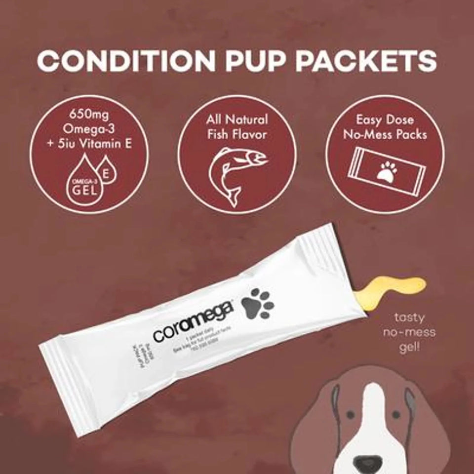 Coromega Pup Packets Omega-3 Skin & Immune Support - Pets Perfect