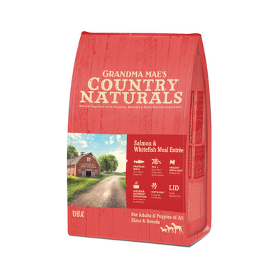 Grandma Mae's Country Naturals Dry Dog Food Salmon & Whitefish Meal 4 lb
