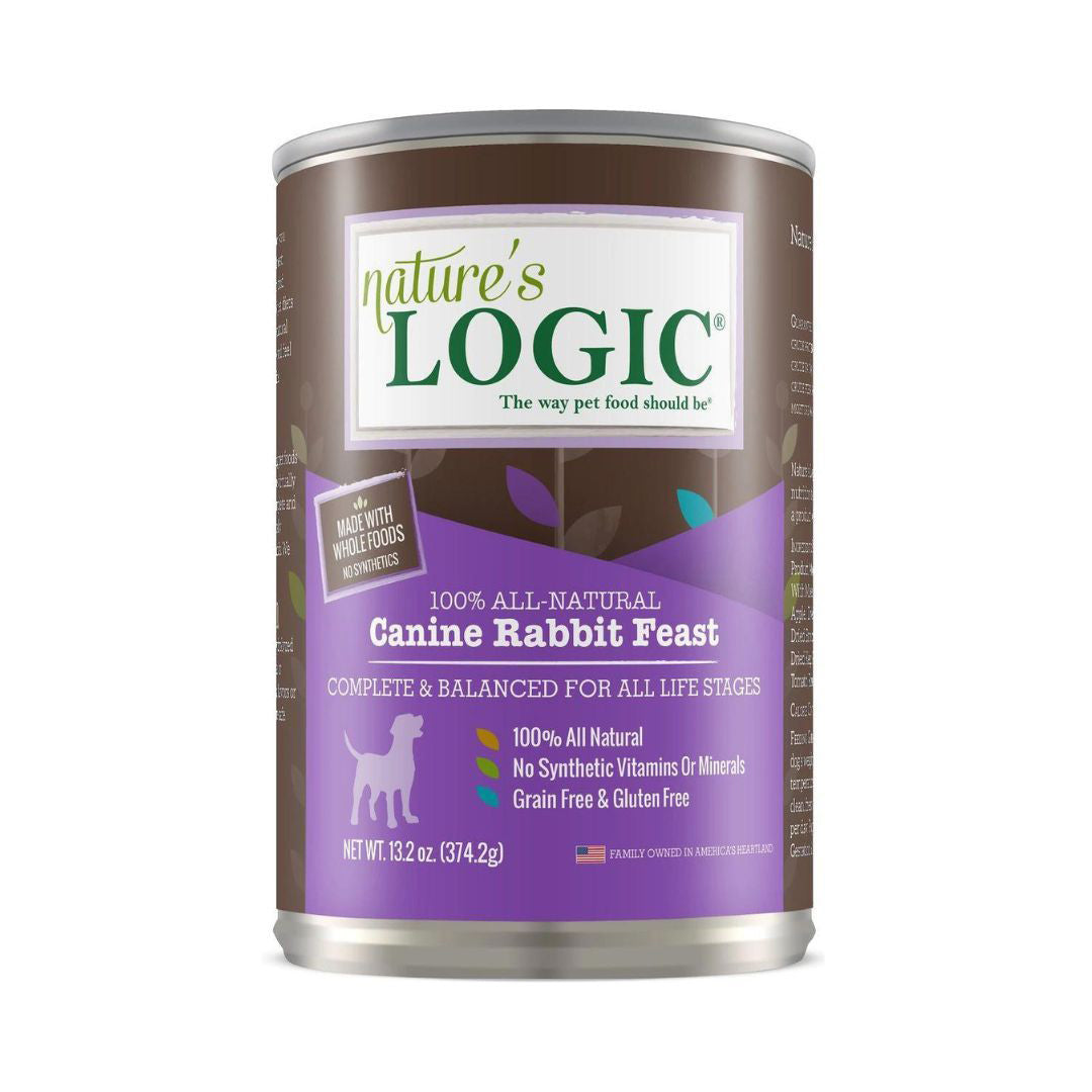 Nature's Logic Dog Rabbit 13.2 oz. 12 ct