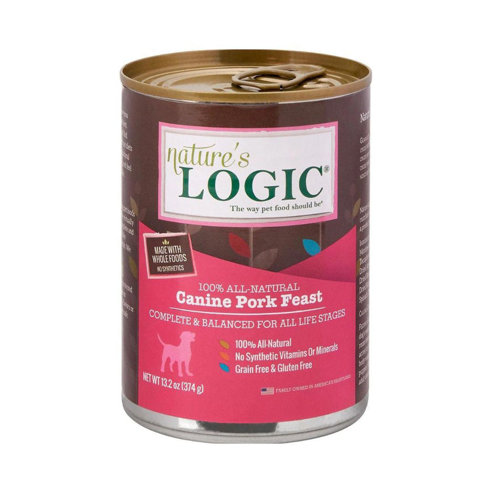 Nature's Logic Dog Pork, 13.2 oz each, Case of 12