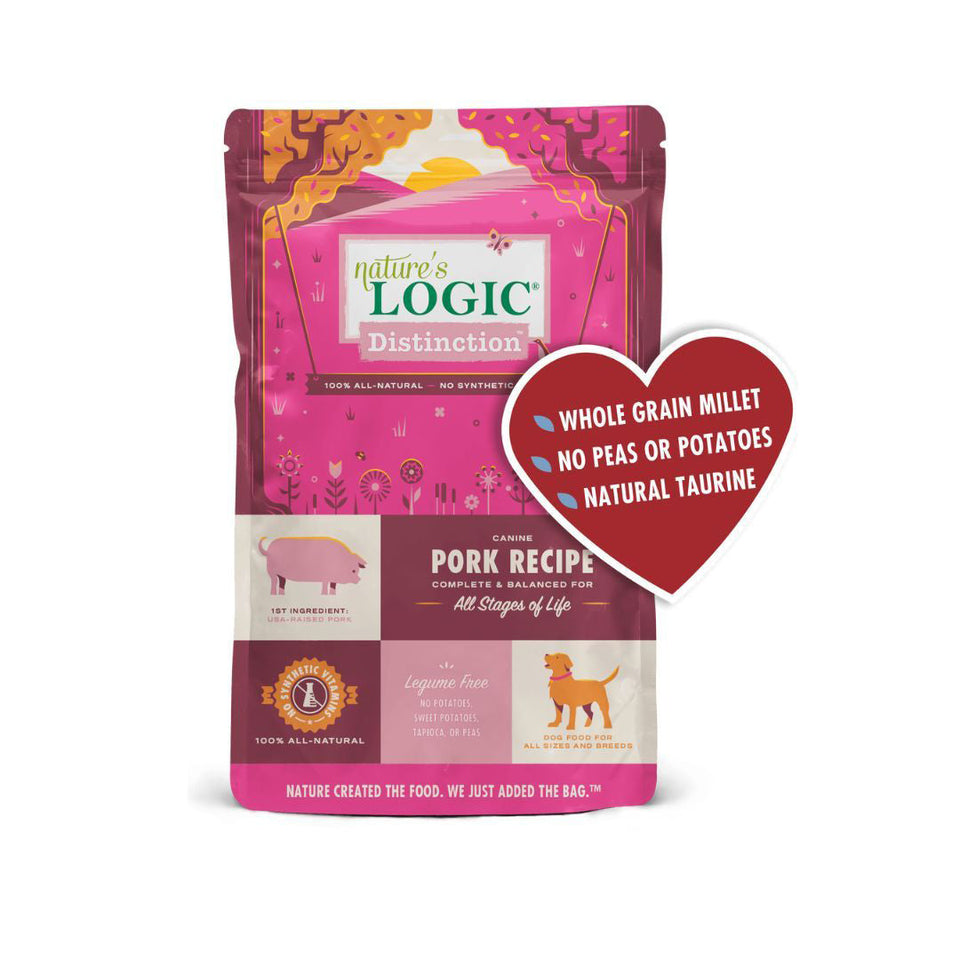 Nature's Logic Distinction Pork Dog Food, 12 lb