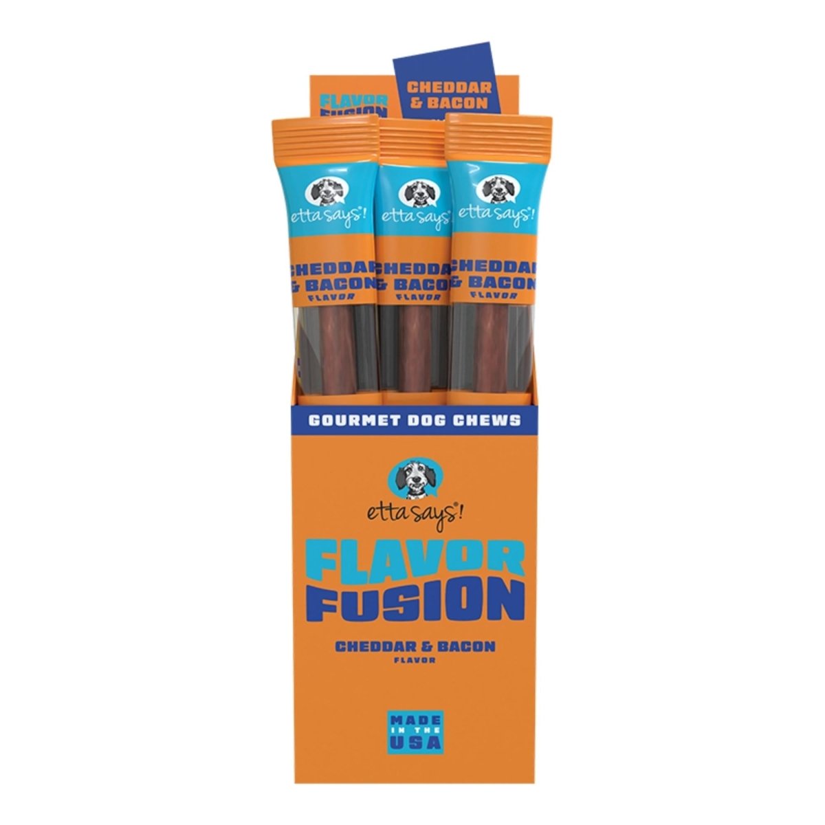 Etta Says Dog Flavor Fusion Chew Cheese 1.75oz. (Case of 12) - Pets Perfect