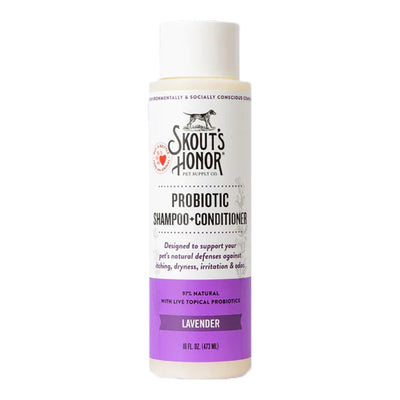 Skouts Honor Dog Shampoo Conditioner Lavender 16 oz