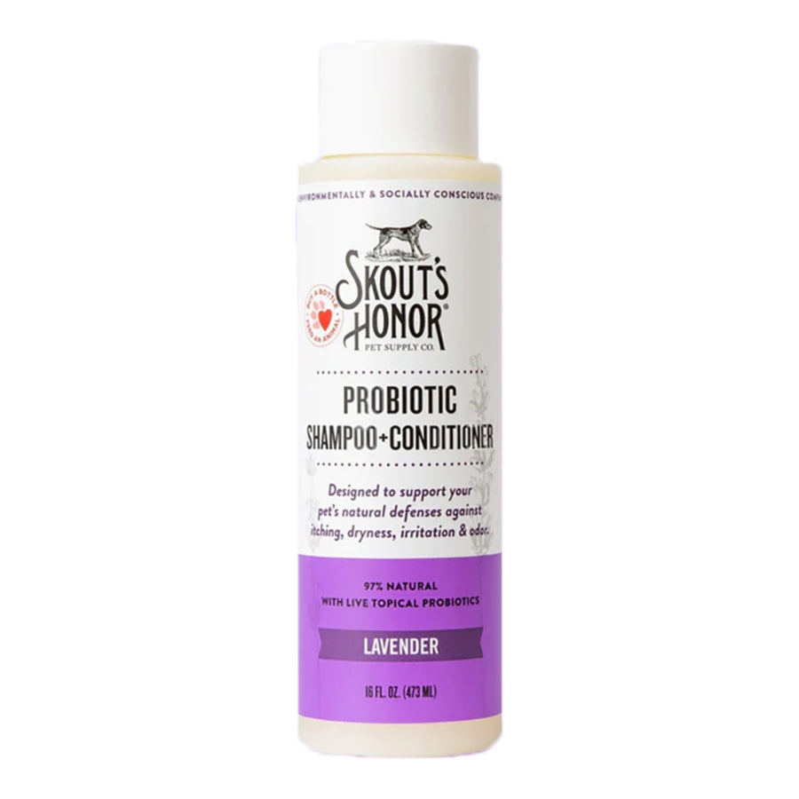 Skouts Honor Dog Shampoo Conditioner Lavender 16 oz