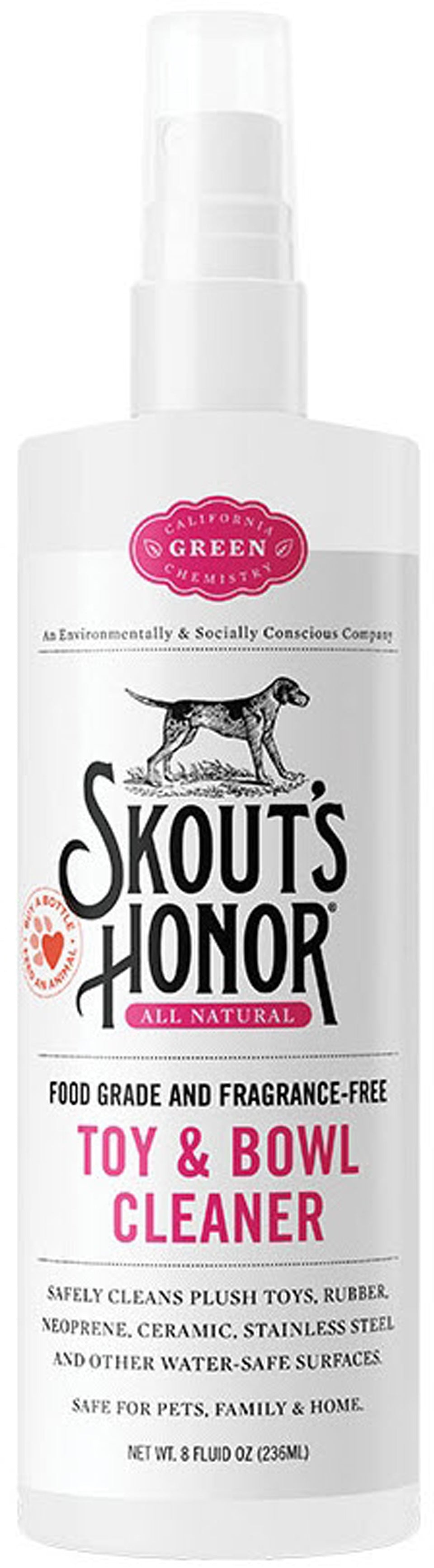 Skout's Honor Dog Toy & Bowl Cleaner for Dogs & Cats, 8 oz