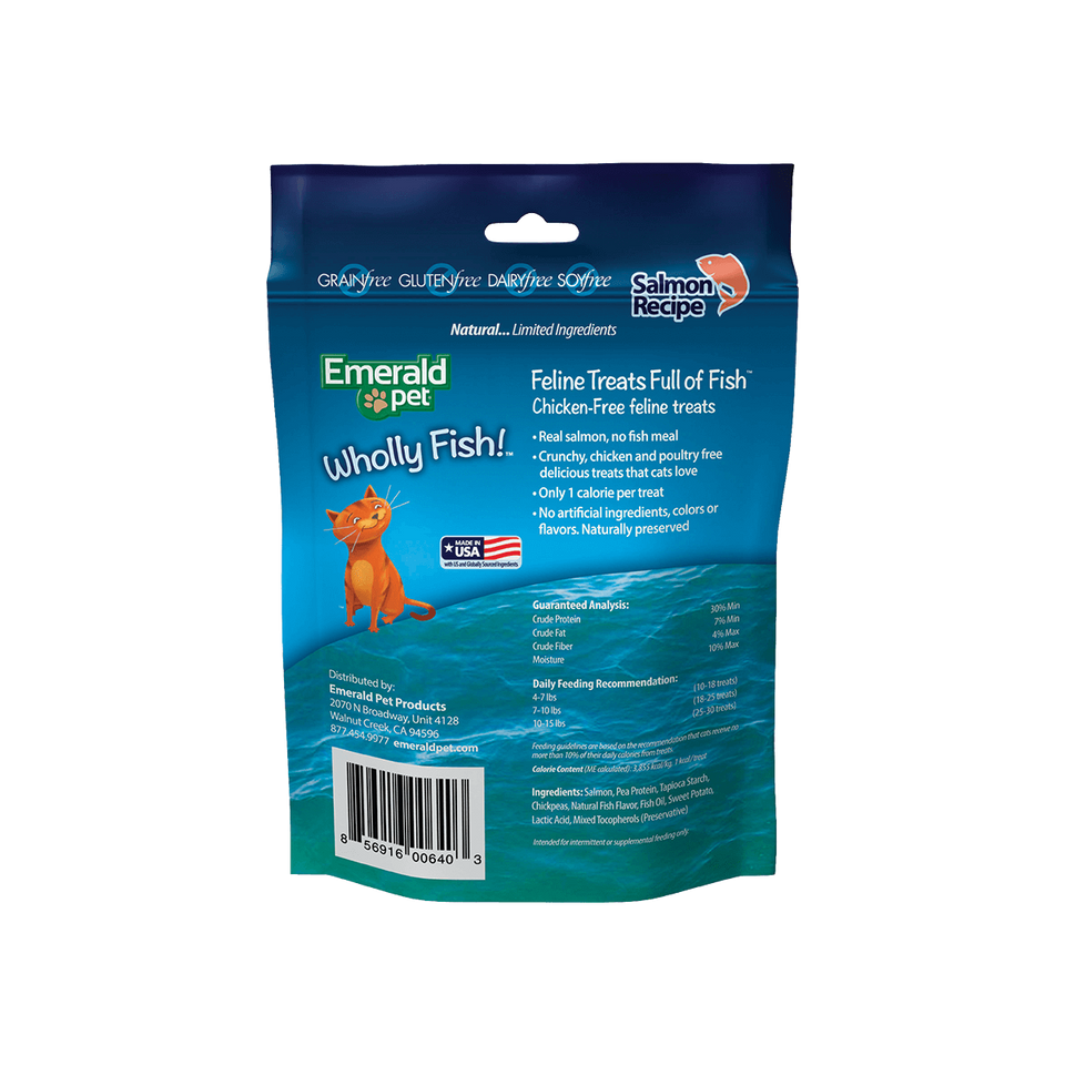 Emerald Pet Wholly Fish! Salmon Cat Treat 3oz. Default Title