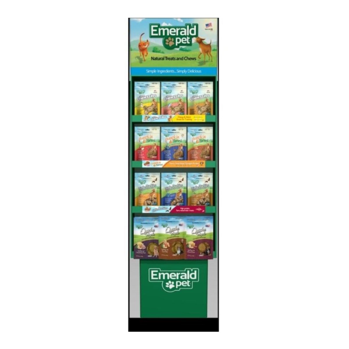 Emerald Pet Dog Mixed Treat Prepack Display 48 Pc - Pets Perfect