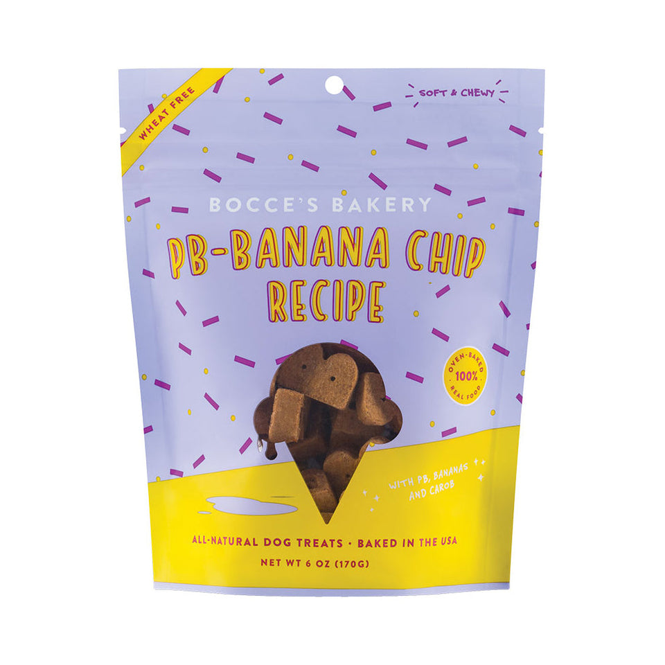 Bocces Dog Soft Chew Peanut Butter Banana Chip 6oz. Default Title