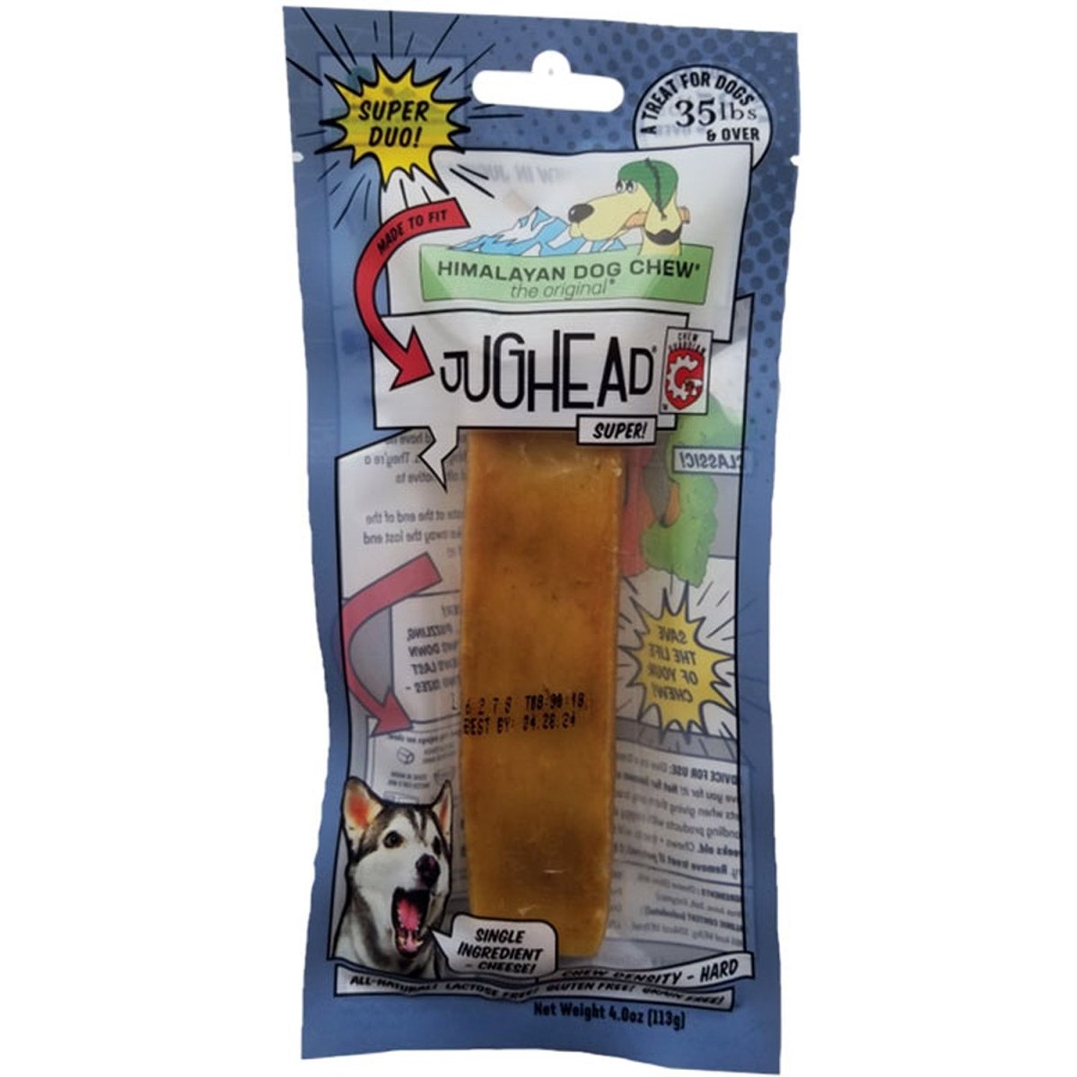 Himalayan Jughead Super Cheeze – Long - Lasting Yak Cheese Chew | 4 oz Bag - Pets Perfect