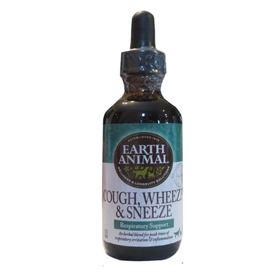 Earth Animal Cough And Wheeze Dog Supplement 2 oz