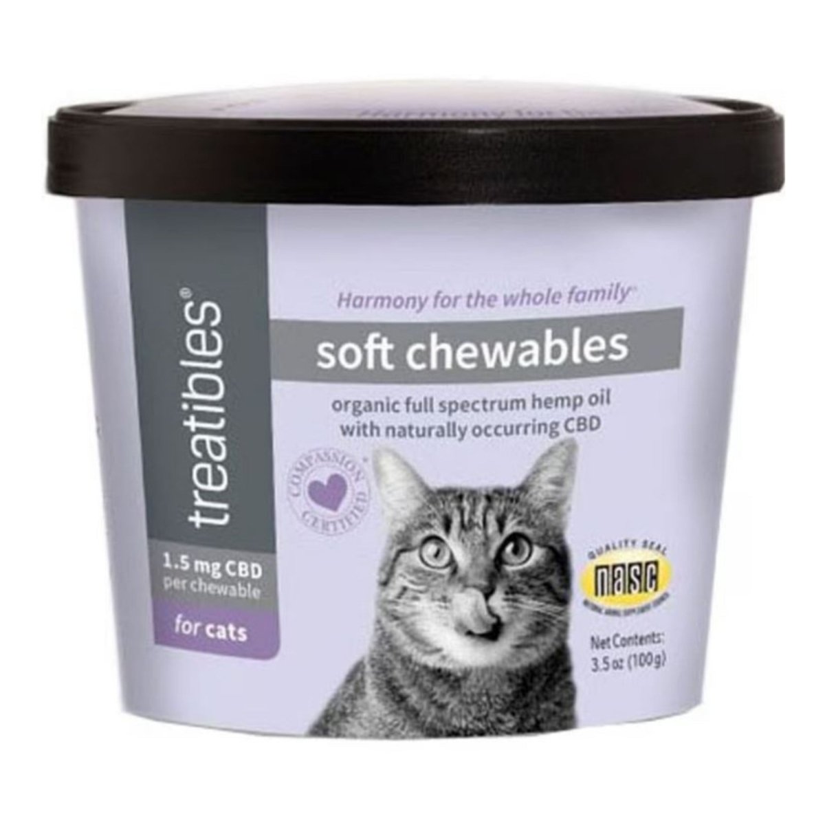 Treatibles Hemp Soft Chewables For Cats Chicken 100 Ct - Pets Perfect