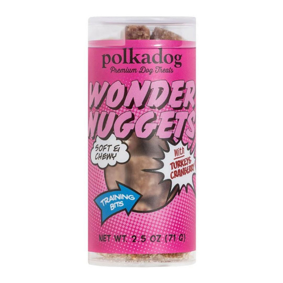Polka Dog Wonder Nuggets Turkey Cranberry Mini, 2.5 oz