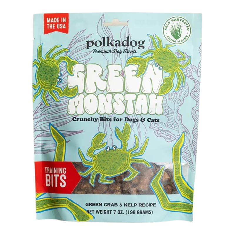 Polka Dog Bakery Dog Green Monstah Bits 7 oz. Pouch