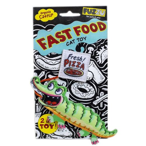 Fuzzu Gator & Pizza Cat Toy - Pets Perfect