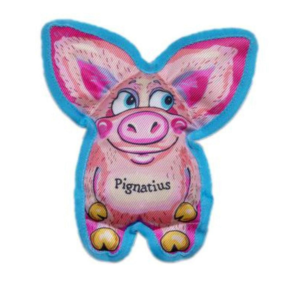 Fuzzu Pignatius Squeaky Plush Dog Toy - Small